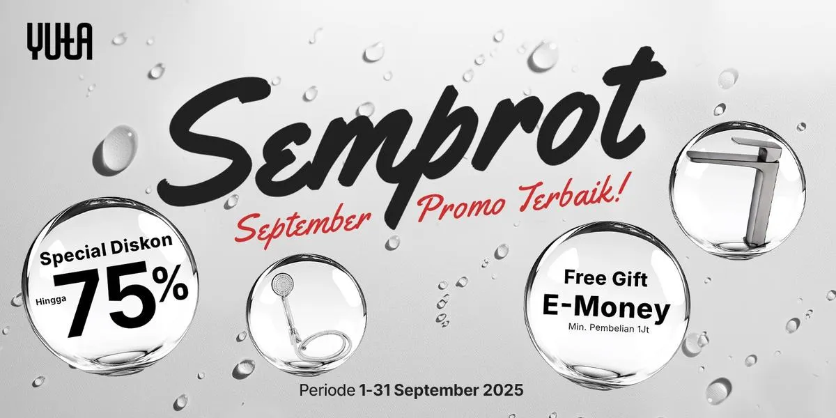 SEMPROT YUTA Diskon 75 Free Gift E-Money