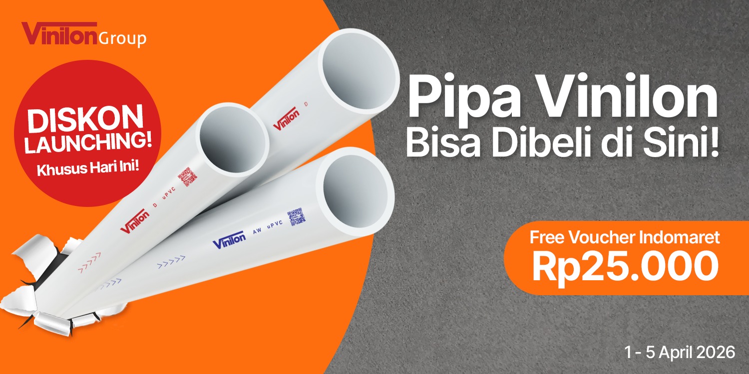 Diskon Launching Pipa PVC Vinilon di Shopee