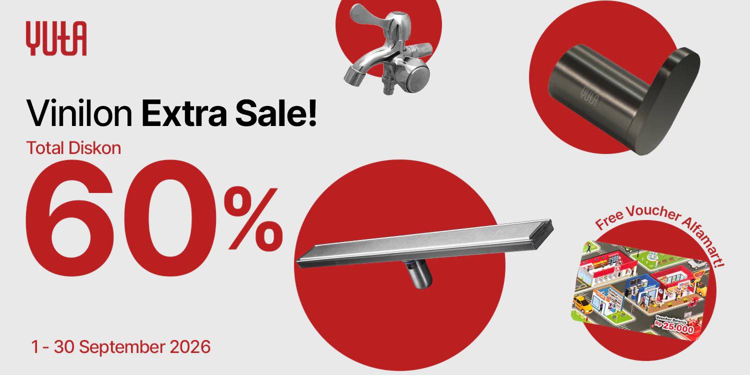 Flash Sale YUTA Diskon 50% + Voucher Rp25.000